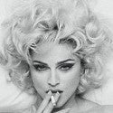 Madonna poster topless high quality smoking