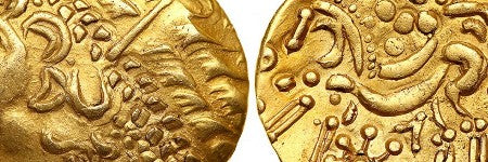 Celtic Ambiani gold stater highlights sale at Ira & Larry Goldberg