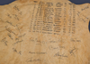 1980 British Lions rugby tour autographed zebra hide