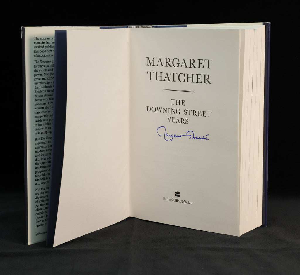 Thatcher signed book