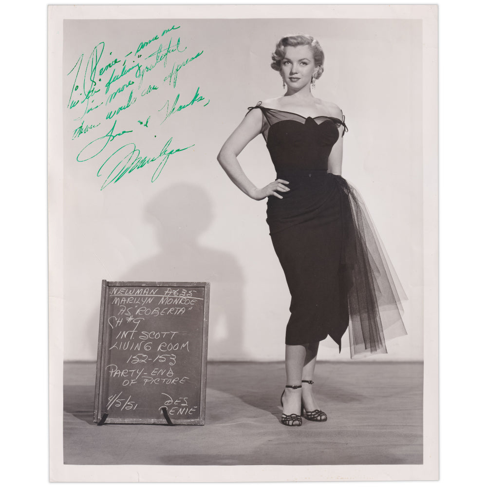 Marilyn Monroe 1951 signed publicity photograph