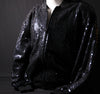 Michael Jackson owned and worn black sequined jacket