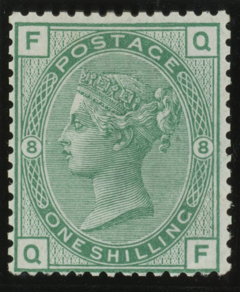 Great Britain 1874 1s green Plate 8, SG150