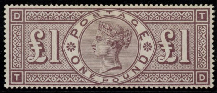 Great Britain 1888 £1 Brown-Lilac (Watermark Three Orbs), SG186