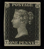 Great Britain 1840 1d black Plate 8 imprimatur, SG2