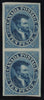 Canada 1852-57 10d blue Cartier on machine-made thick wove paper, SG20