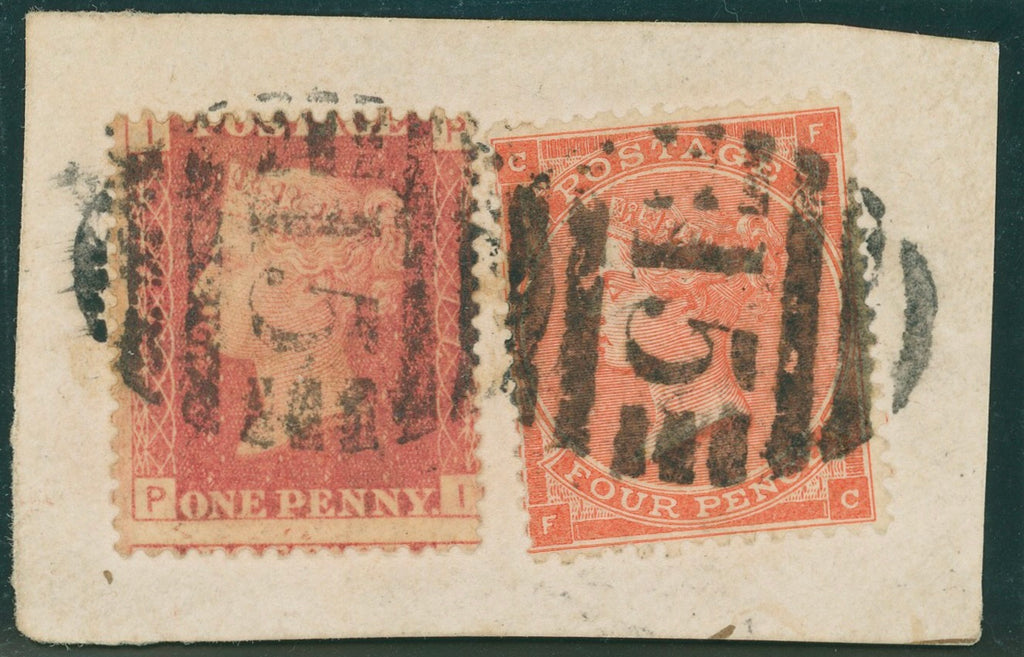 Great Britain 1864 1d rose red plate 77, SG43