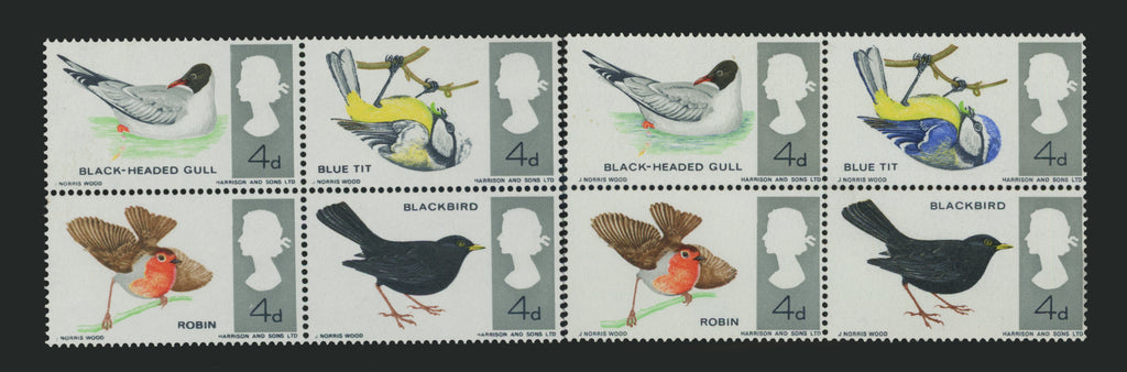 Great Britain 1966 4d British birds (Ordinary) error, SG696ag