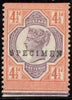 Great Britain 1892 4½d "Jubilee" Colour trial, SG206var