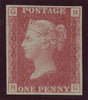 Great Britain 1864 1d rose red Plate 121, SG43var