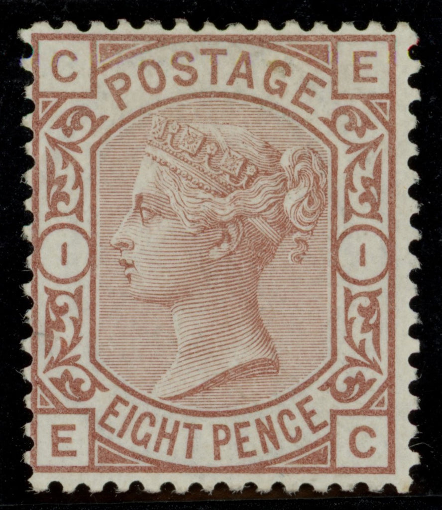 Great Britain 1876 8d purple brown Plate 1, SG156a