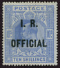 Great Britain 1902 10s ultramarine (I.R. Official), SGO26