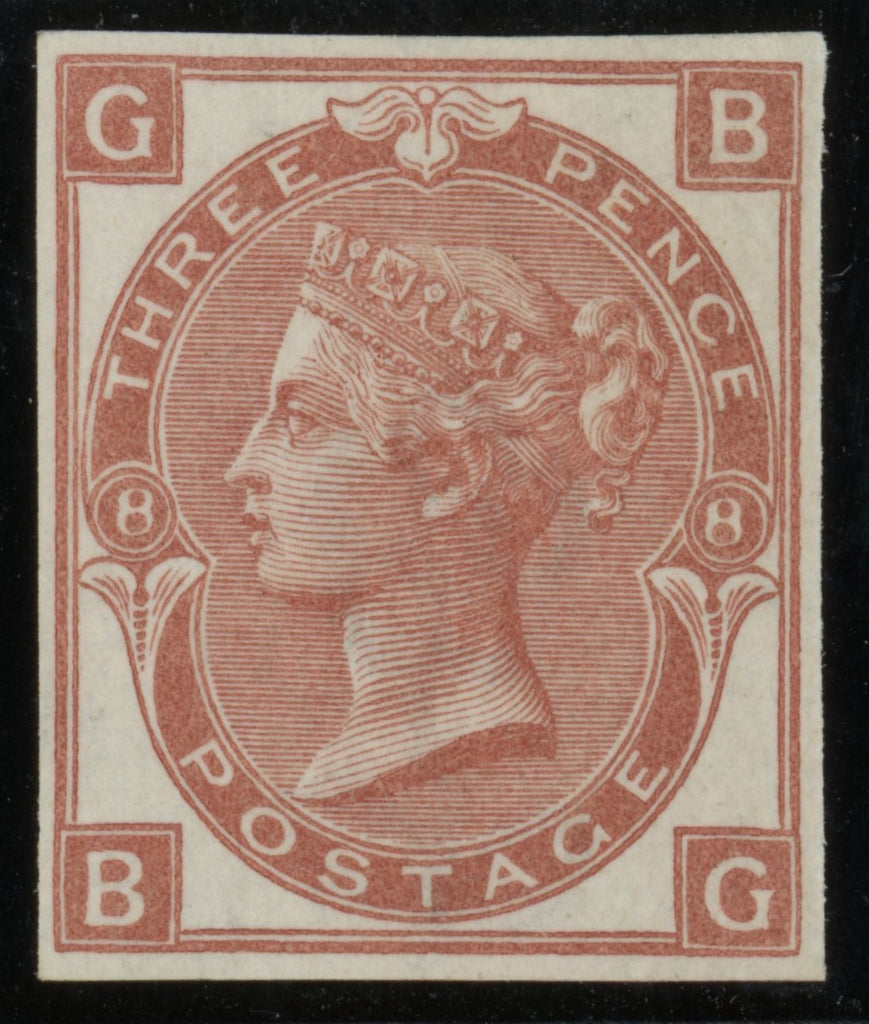 Great Britain 1872 3d Colour trial Plate 8, SG103var