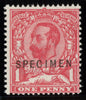 Great Britain 1911 1d carmine red (Die 1a) Specimen, SG327var