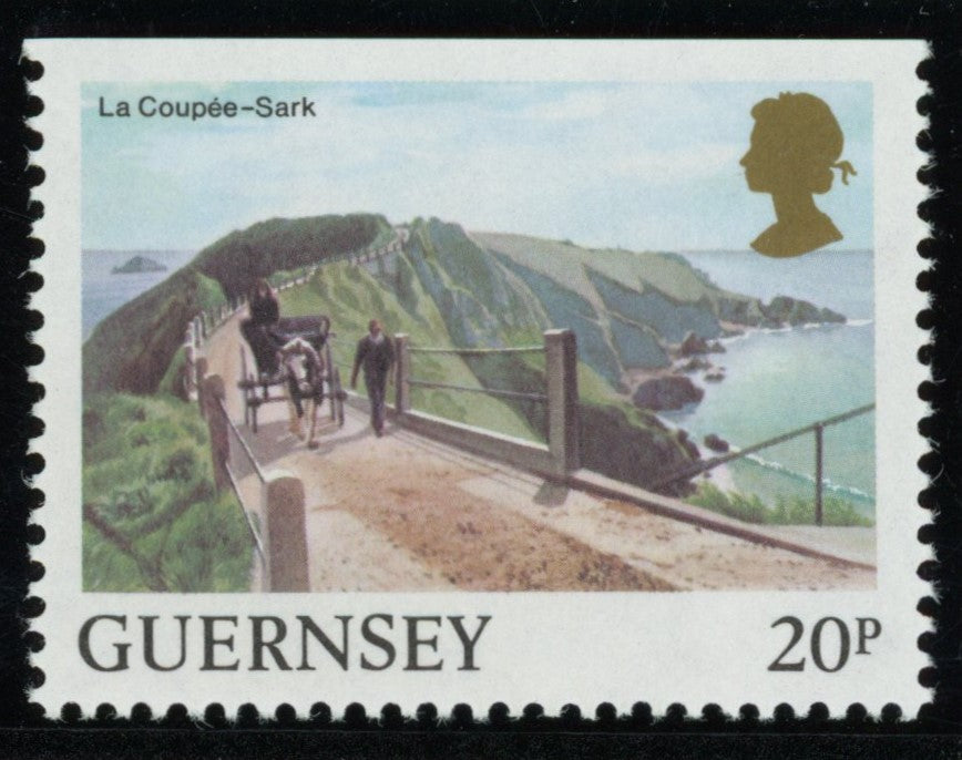 Great Britain 1984 Guernsey 20p La Coupee, Sark variety, SG310a