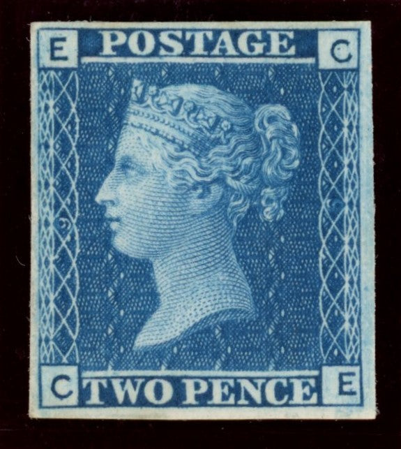 Great Britain 1867 2d blue Plate 9 (Paris Exhibition proof), SGDP49b