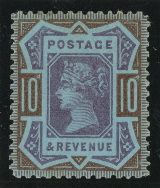 Great Britain 1892 10d colour trial, SG210var