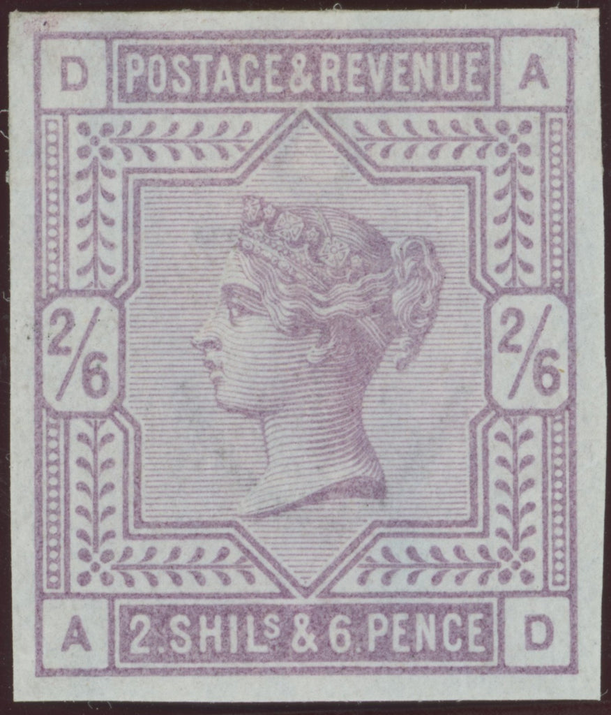 Great Britain 1883 2s6d lilac (blued paper) Plate 1 imprimatur, SG175var