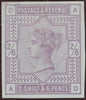 Great Britain 1883 2s6d lilac (blued paper) Plate 1 imprimatur, SG175var