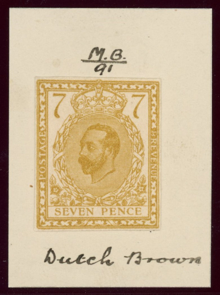 Great Britain 1911 7d Hentschel essay