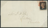 Great Britain 1840 1d black Plate 7 cover, SG2