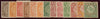 China 1900-06 set of 13 to $5 myrtle and salmon, without watermark, SG121/33