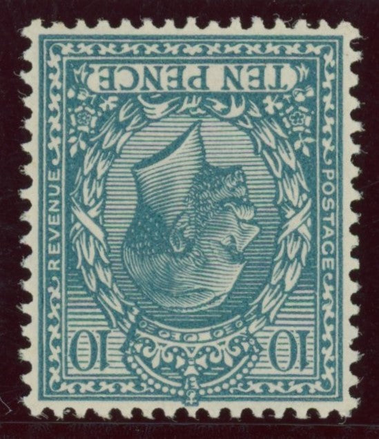 Great Britain 1924 10d dull greenish blue (watermark inverted), SG428wi