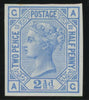 Great Britain 1880 2½d blue Plate 20 imprimatur, SG142var