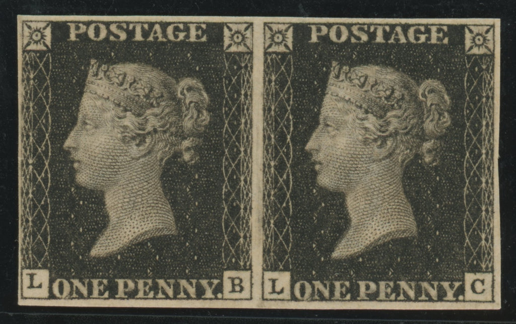 Great Britain 1840 1d black Plate 8, SG2