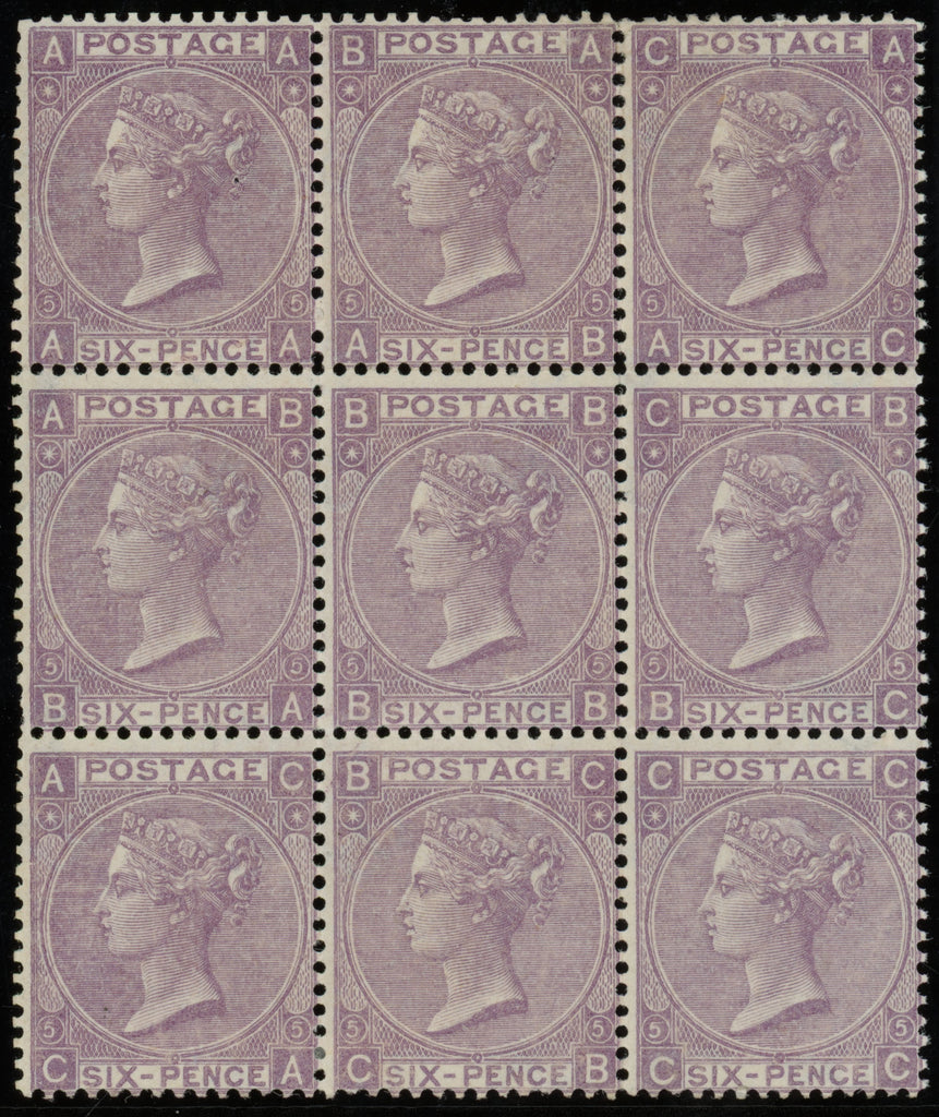 Great Britain 1865 6d lilac Plate 5, SG97