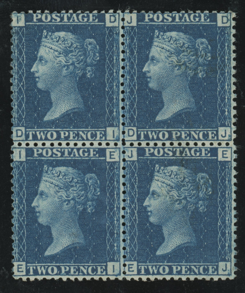 Great Britain 1858 2d blue Plate 15, SG47