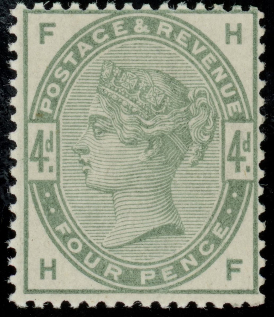 Great Britain 1884 4d dull green, SG192