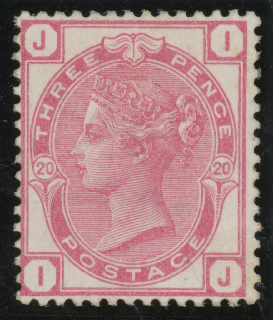 Great Britain 1873 3d rose Plate 20, SG143