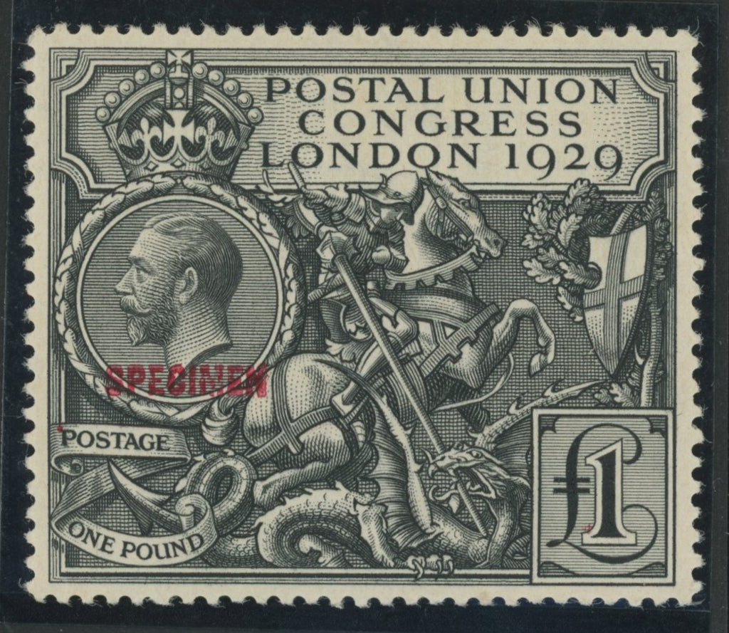 Great Britain 1929 £1 Postal Union Congress (P.U.C.) Specimen, SG438s