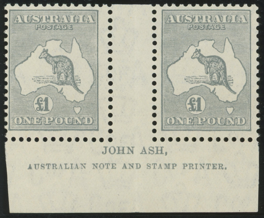 Australia 1931-36 £1 grey "The Kangaroo and Map", SG137