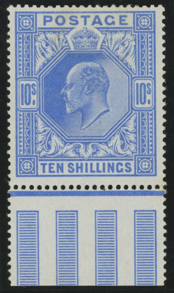 Great Britain 1902 10s deep-ultramarine, SG265var