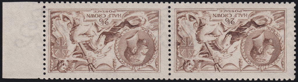 Great Britain 1915 2s6d grey brown "Seahorses", SG407wi