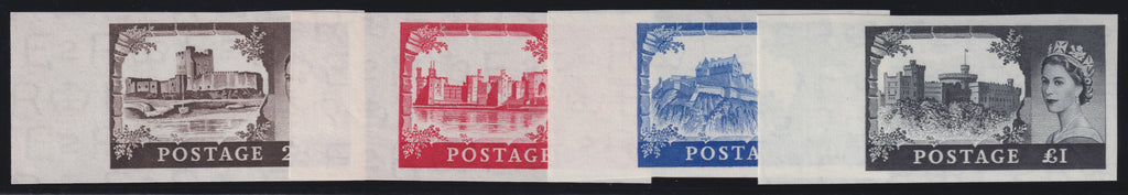 Great Britain 1958 2s6d-£1 "Castles" imprimaturs, SG536/9avar