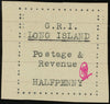 Long Island 1916 ½d black on pale green paper, SG4