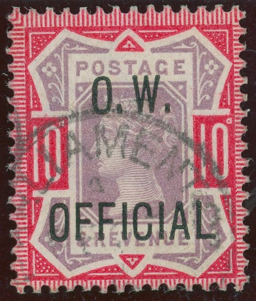 Great Britain 1902 10d dull purple & carmine (O.W. Official), SGO35