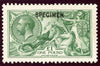 Great Britain 1913 £1 green "Seahorses" specimen, SG403s