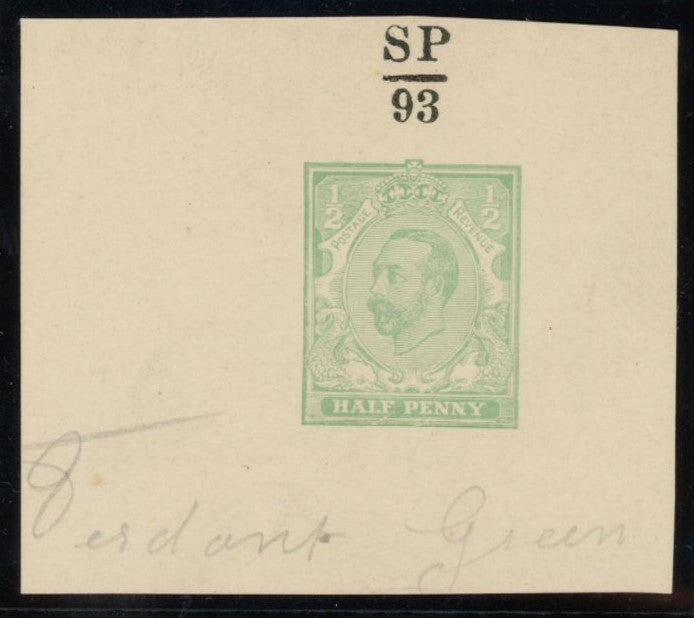 Great Britain 1911 ½d Hentschel essay