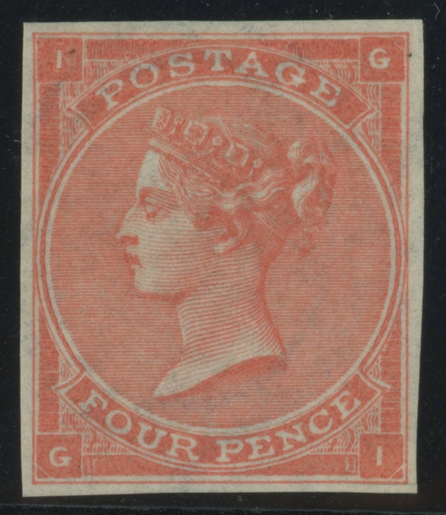 Great Britain 1863 4d pale red Plate 4, SG82a