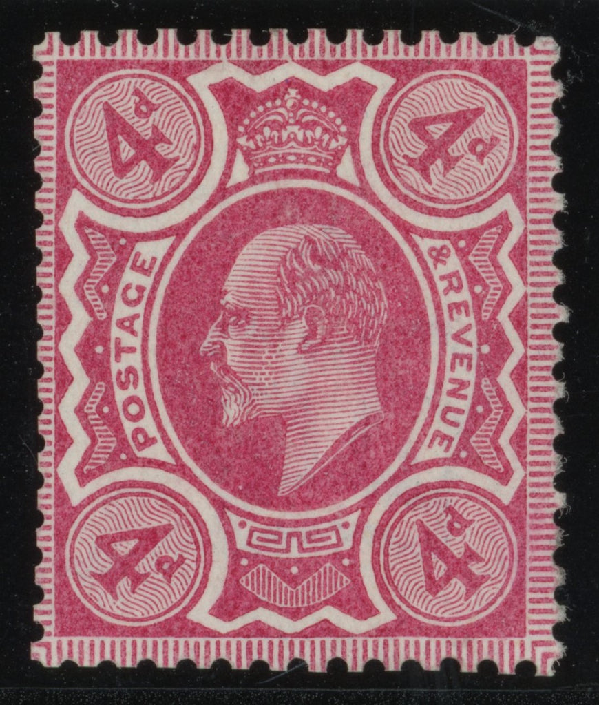 Great Britain 1909 4d colour trial, SG240var