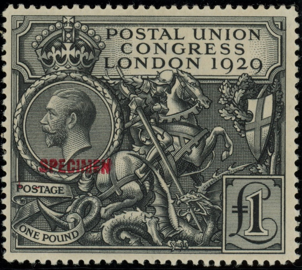 Great Britain 1929 £1 Postal Union Congress (P.U.C.) Specimen, SG438s