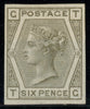 Great Britain 1882 6d grey Plate 6 imprimatur, SG161var