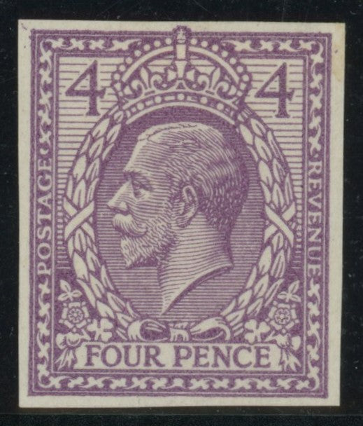 Great Britain 1912 4d Trial of Eve's Wreath Design, SG378var