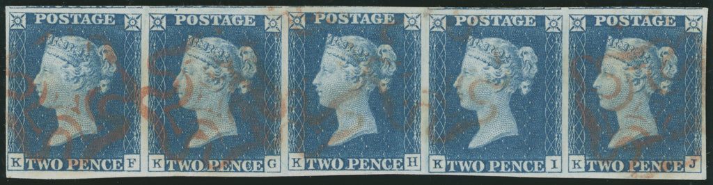 Great Britain 1840 2d blue Plate 1, SG5