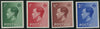 Great Britain 1936 ½-2½d Definitives (watermark upright) imprimaturs, SG457/60var