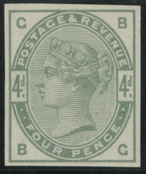 Great Britain 1883 4d green imprimatur, SG192var